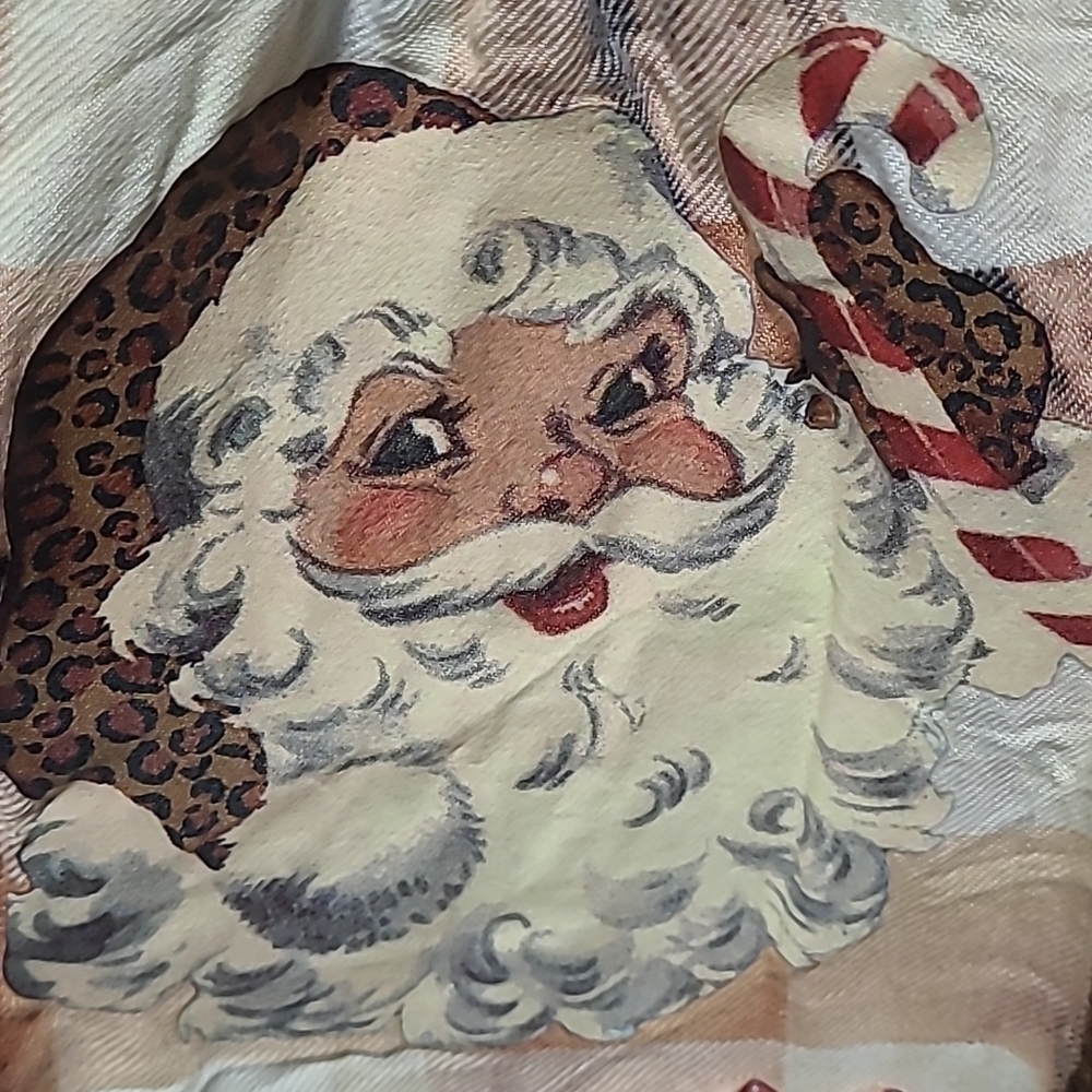 Old Navy distressed repurposed vintage Santa Buffalo plaid sz 8 flannel shirt - Picture 5 of 5